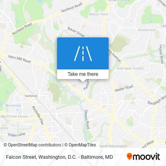 Falcon Street map