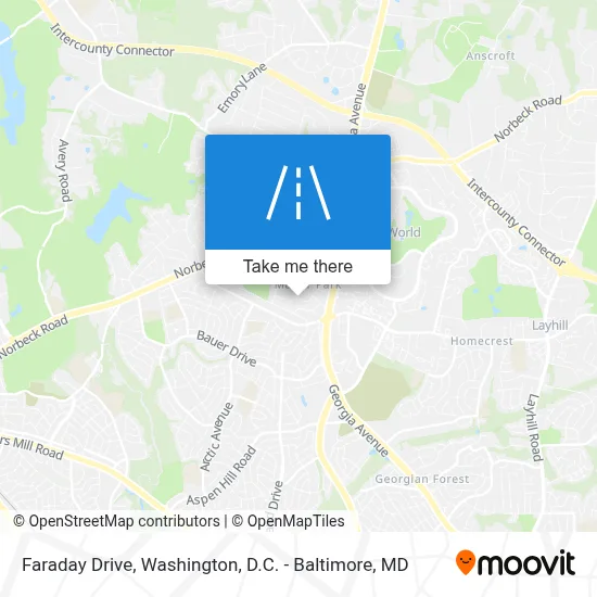 Faraday Drive map