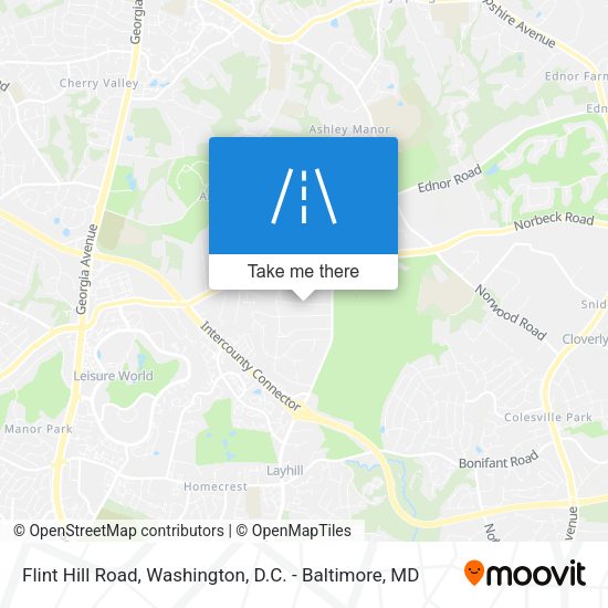 Flint Hill Road map