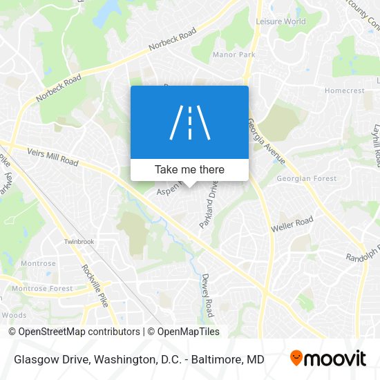 Mapa de Glasgow Drive