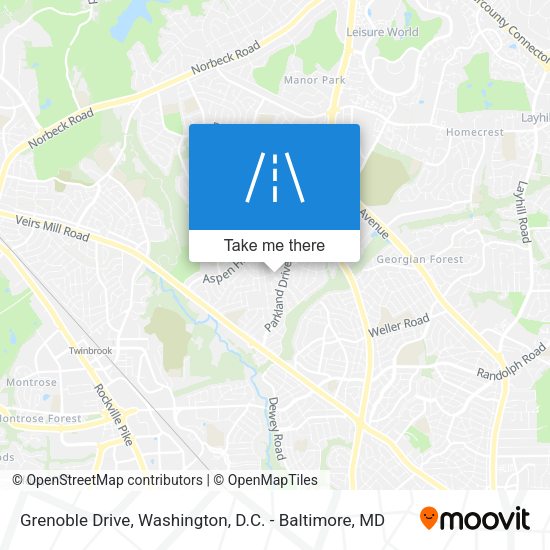Grenoble Drive map