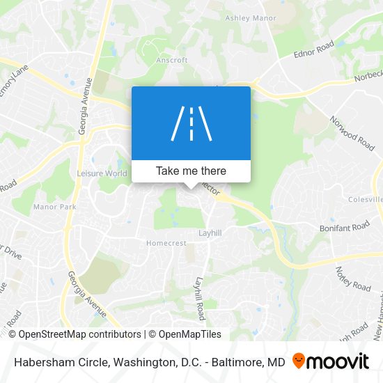 Habersham Circle map
