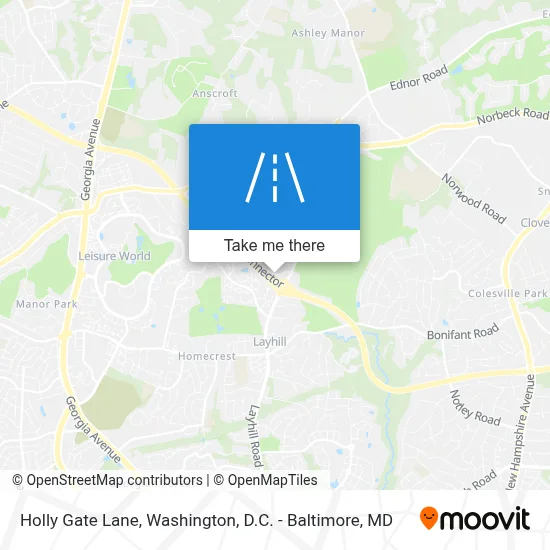 Holly Gate Lane map