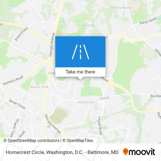 Homecrest Circle map