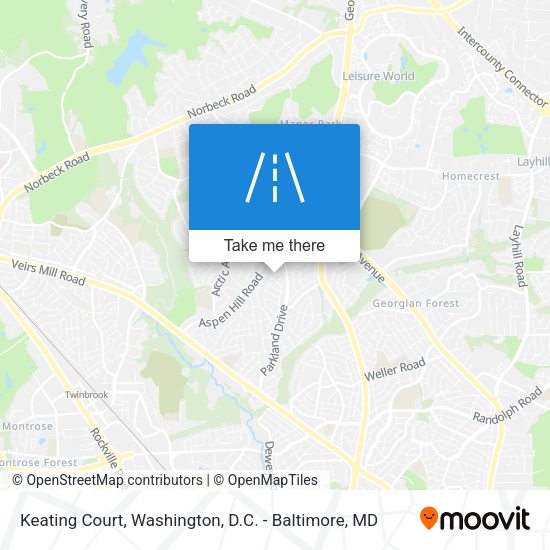 Keating Court map
