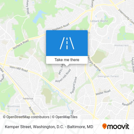 Kemper Street map