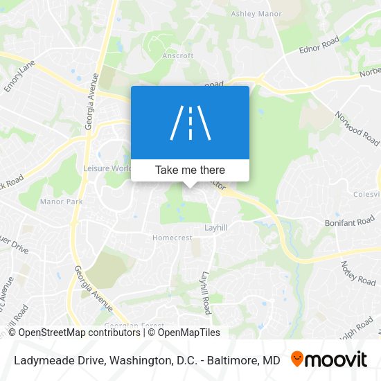 Ladymeade Drive map