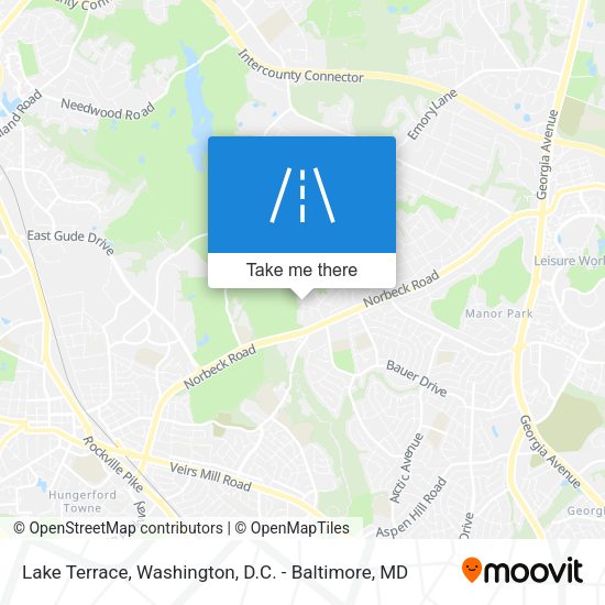 Lake Terrace map