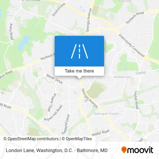 London Lane map