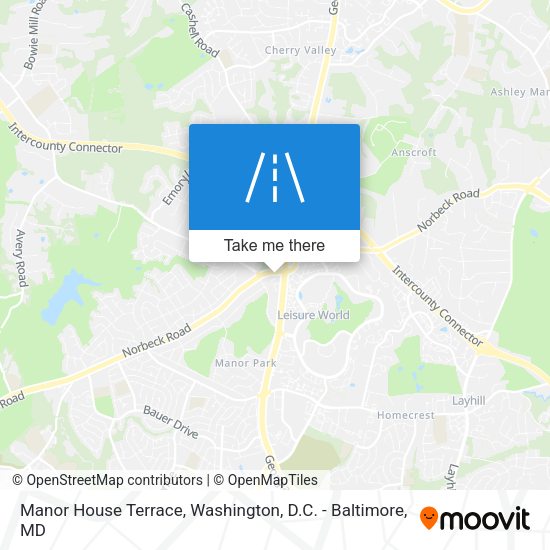 Manor House Terrace map