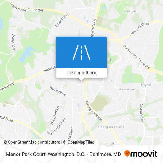 Manor Park Court map