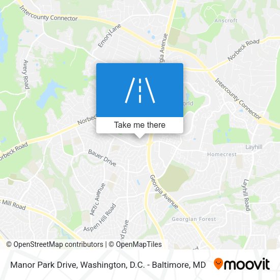 Manor Park Drive map