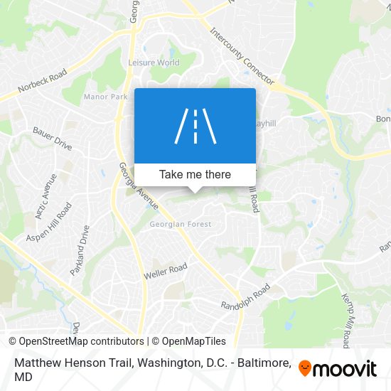 Mapa de Matthew Henson Trail
