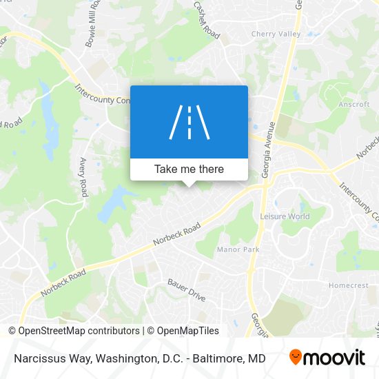 Narcissus Way map