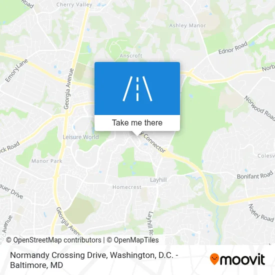 Normandy Crossing Drive map