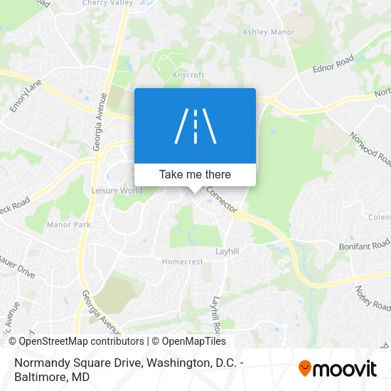 Normandy Square Drive map