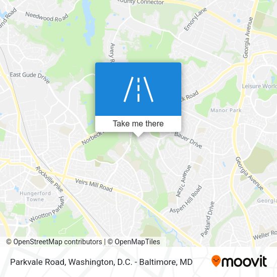 Parkvale Road map