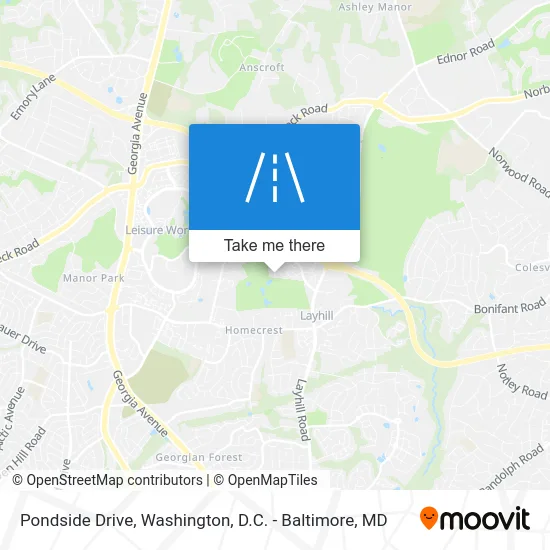 Pondside Drive map