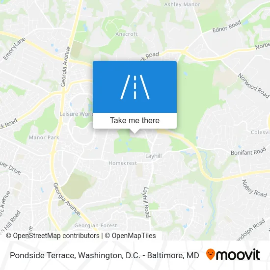 Pondside Terrace map