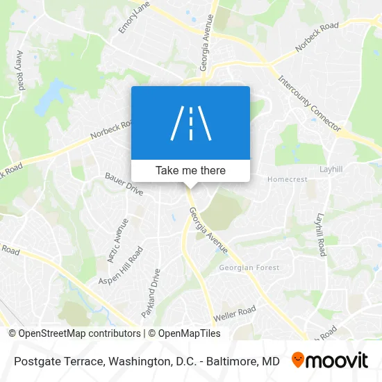 Postgate Terrace map