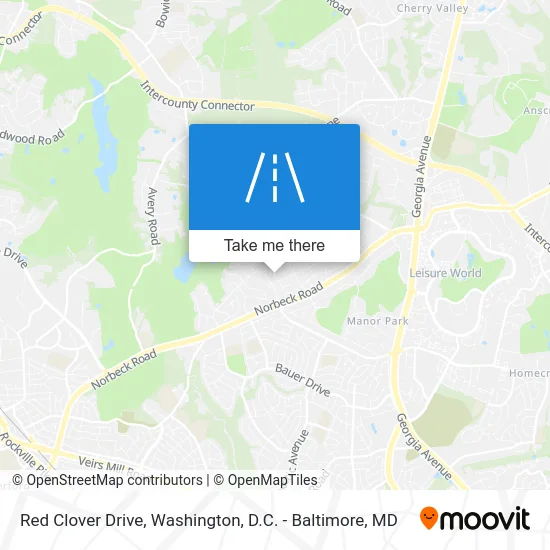 Red Clover Drive map