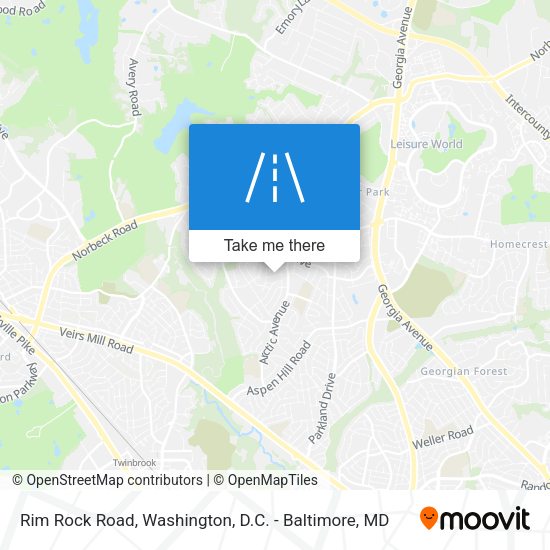 Mapa de Rim Rock Road