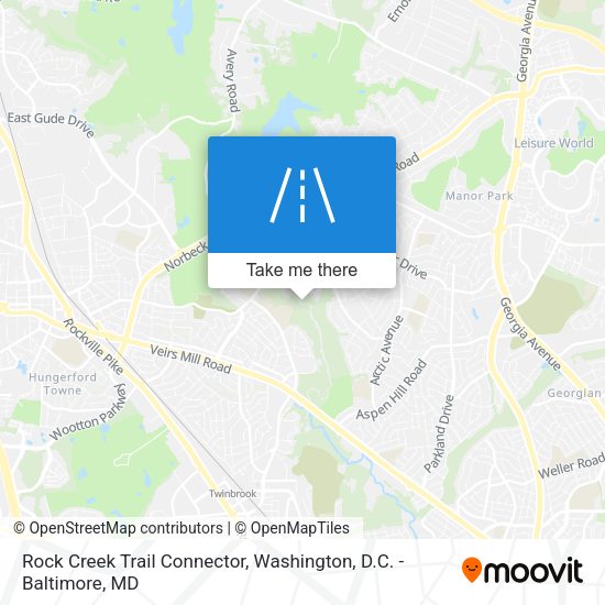 Mapa de Rock Creek Trail Connector