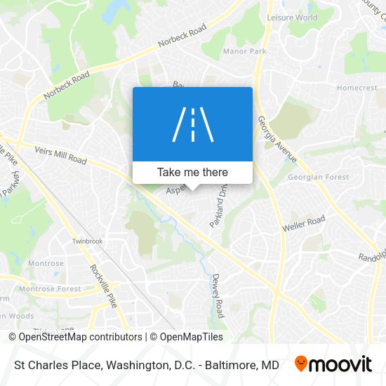St Charles Place map