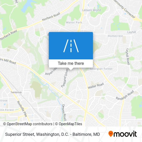 Superior Street map