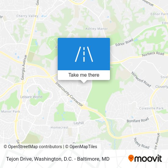 Mapa de Tejon Drive