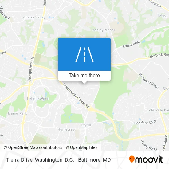 Tierra Drive map