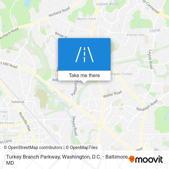 Mapa de Turkey Branch Parkway