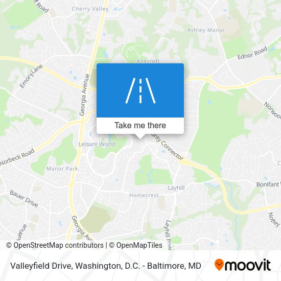 Valleyfield Drive map