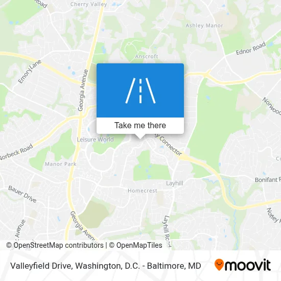 Valleyfield Drive map