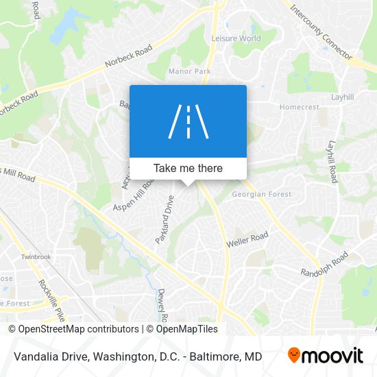 Vandalia Drive map