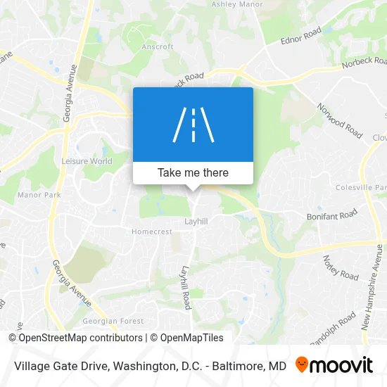 Village Gate Drive map