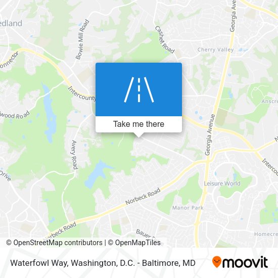 Waterfowl Way map