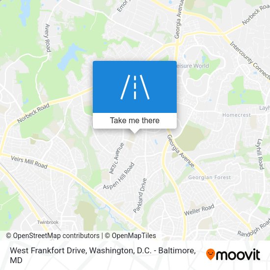 West Frankfort Drive map