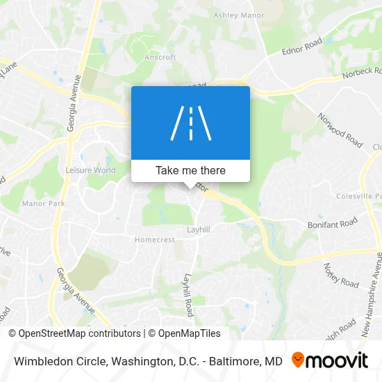 Wimbledon Circle map