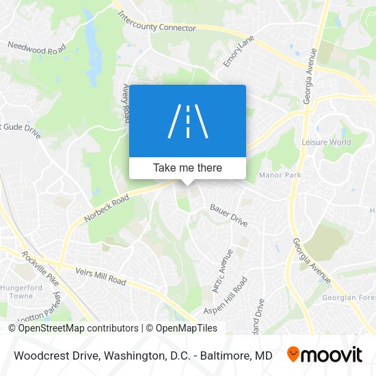 Woodcrest Drive map