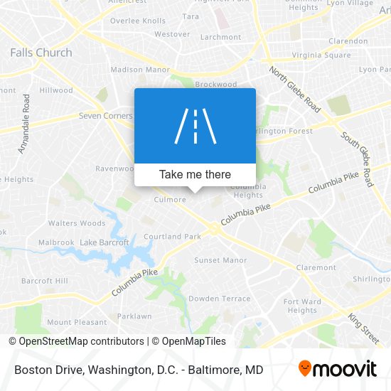 Boston Drive map