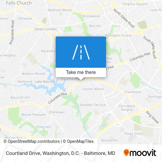 Courtland Drive map