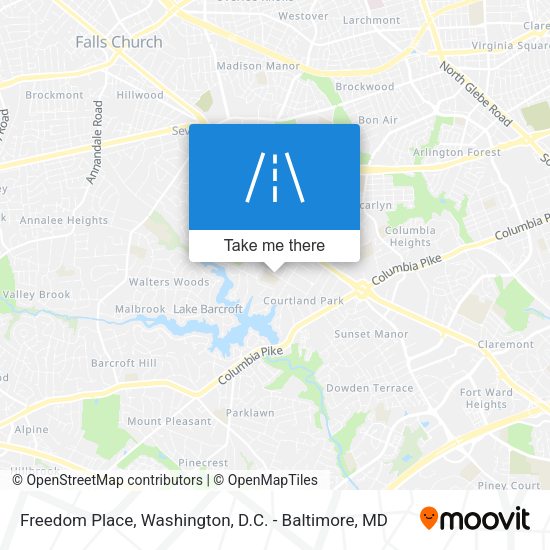Freedom Place map