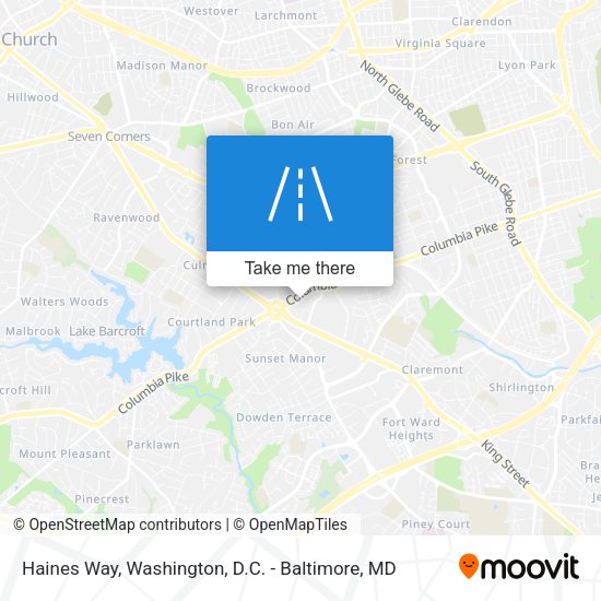 Haines Way map