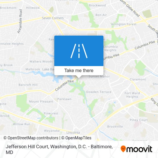 Mapa de Jefferson Hill Court
