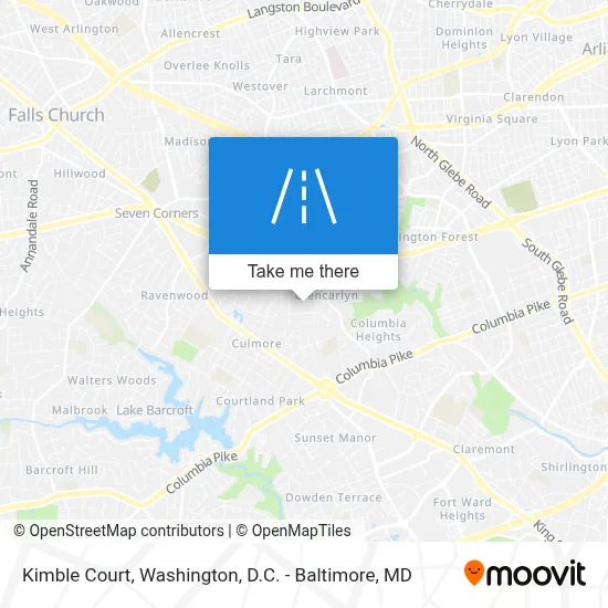 Kimble Court map