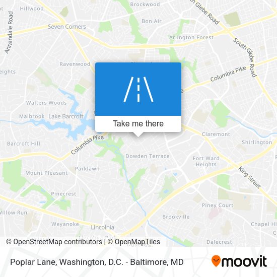 Poplar Lane map