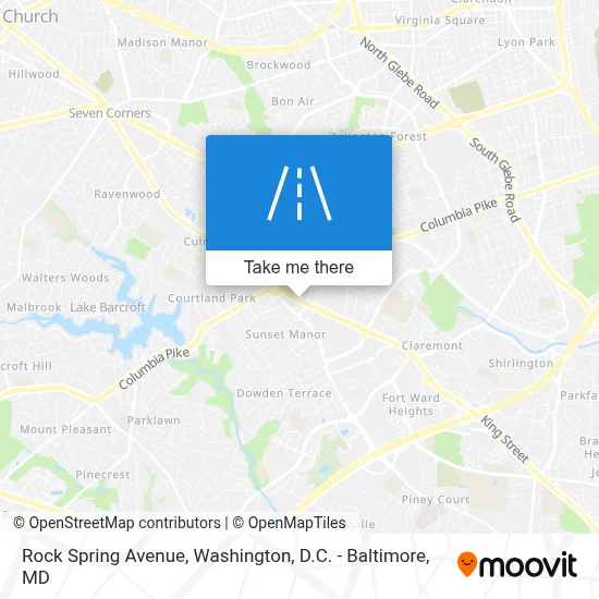 Rock Spring Avenue map