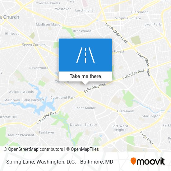 Spring Lane map