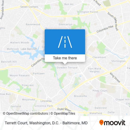 Terrett Court map